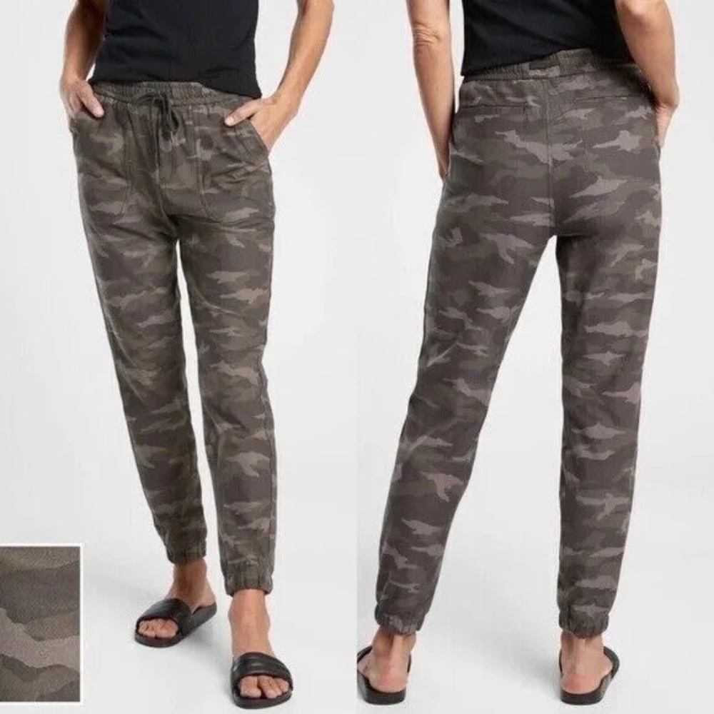 Athleta Women's Camo Jogger Pants - Olive Green